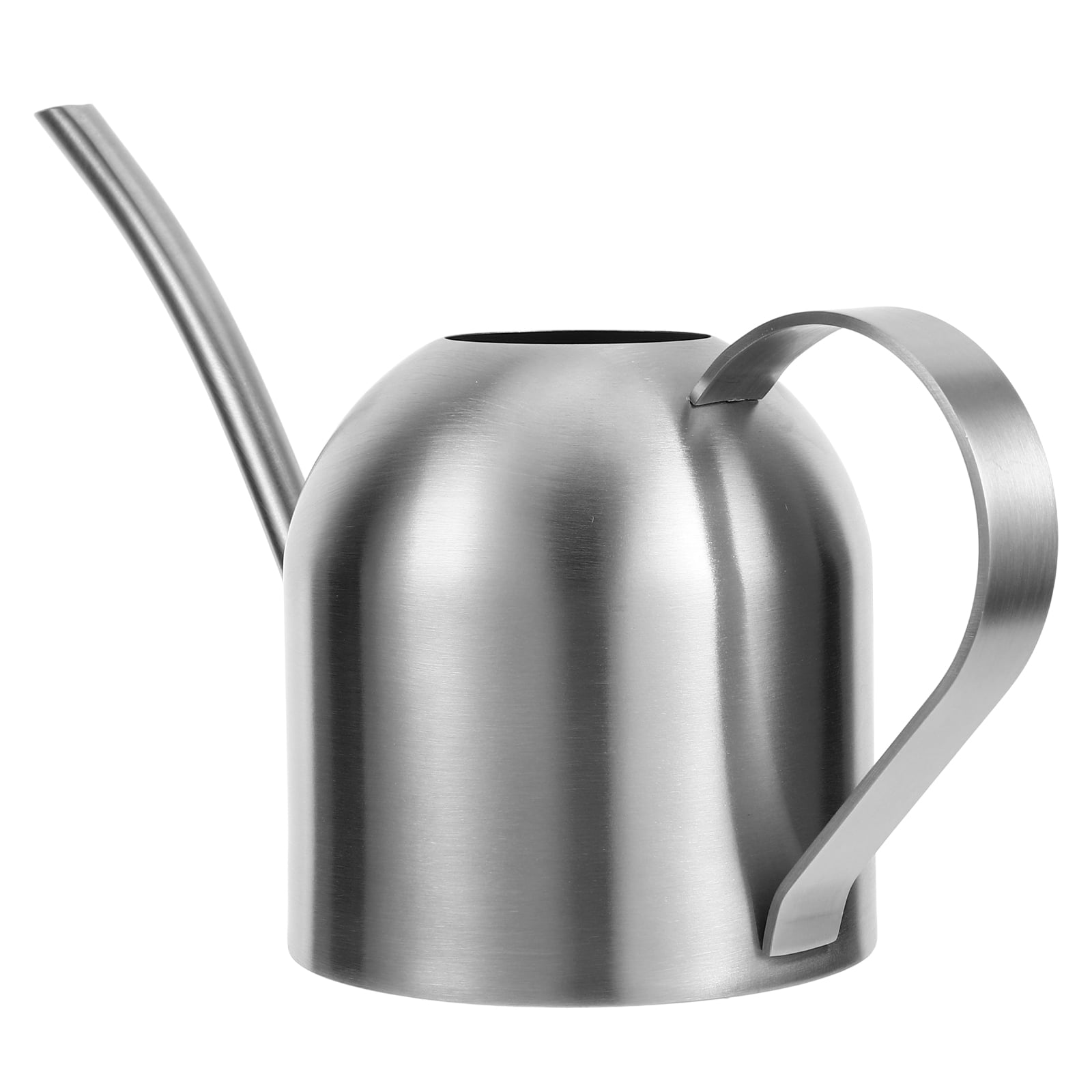 SKISUNO Gardening Watering Can Silver Stainless Steel 1Set For Indoor Plants Care