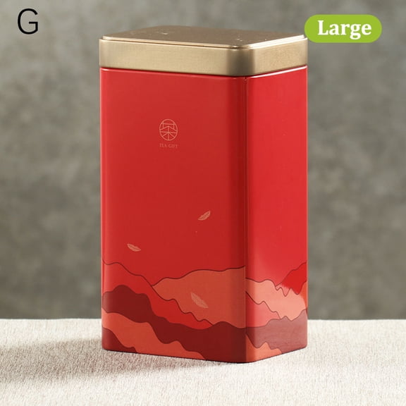 Tin Plate Storage Box Sealed Tea Caddy Small Square Coffee Jar Tea Leaves Container Cans Small Tinplate Spices Storage Boxes