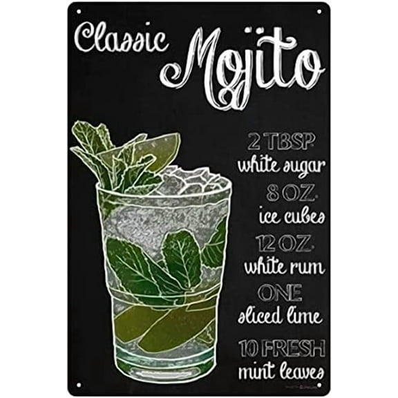 Tin Poster Metal Sign Cocktail Beer Alcohol Free Drinks Funny Bar Pub Diner Cafe Wall Decor Home Decor Art Retro 8x12 Inch Plaque Signs