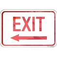 thumbnail image 1 of Tin Poster Metal Sign Exit with Left Arrow 8''x12'' Decor Aluminum Wall Plaque Retro Signs, 1 of 4