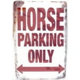 thumbnail image 1 of Tin Poster Metal Sign Horse Parking Only, No Parking, Animal Parking, Pony Wall, Horse S Decor, Ranch Decor, 8-inch by 12-inch | Tsc403 | Plaque Retro Signs, 1 of 4