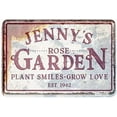 thumbnail image 1 of Tin Poster Metal Sign Personalized Garden Rose Custom Wood Plaque Wall Decor Flower Custom Gift Retro Signs, 1 of 4