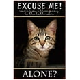 thumbnail image 1 of Tin Sign 12x16 Inch Cat Bathroom Metal Sign And Decor For Home Funny Cat Alone Excuse Me Cat Bathroom Decor Metal Tin Sign, 1 of 6