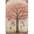 thumbnail image 1 of Tin Sign 12x16 Inch Metal Signs Anniversary Wedding Vintage Metal Tin Sign Wall Decor Gifts Red And Pink Hearts Tree Signs For Street & Home Bar Club Kitchen Wall Art Decor Plaque Signs, 1 of 6