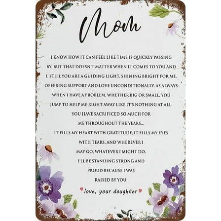 Tin Sign 8x12 Inch Mother Sign Gifts From Daughter, Rustic Floral Mom Still You Are A Guiding Light Tin Sign Signs For Mother's Day Birthday Tin Sign Plaque Hanging Sign Home Decor