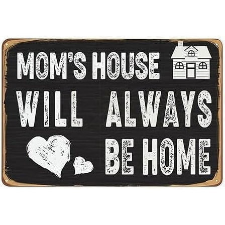 Tin Sign 8x12 Inch Mothers Day Metal Tin Sign,Mom Typographic Poster,Mother Chalk Font Wall Decor,New Mom Poster,Mom Birthday Home Decor,Family Wall Decor,Mothers Day Gift