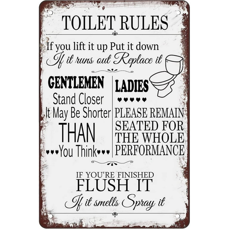 White Metal Washroom Door Sign Farmhouse Bathroom Wall Plaque Rustic Home Decor White Metal Washroom Door Sign Farmhouse Bathroom Wall Plaque Rustic Home Decor