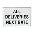 thumbnail image 1 of Tin Sign All Deliveries Next Gate Retro Tin Sign Warning Metal Sign Vintage Sign Wall Decor for Home Farm Bar Coffee Shop Club Decoration 8x12 Inch, 1 of 7
