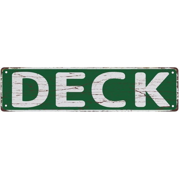 Tin Sign Deck The Unique Wall Decoration Of The Vintage Diner Metal Tin Sign Shop Cafe Restaurant 4"x16"