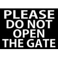 thumbnail image 1 of Tin Sign For Sign Please Do Not Open The Gate Metal Sign Size: 8 x 12 inch, 1 of 5