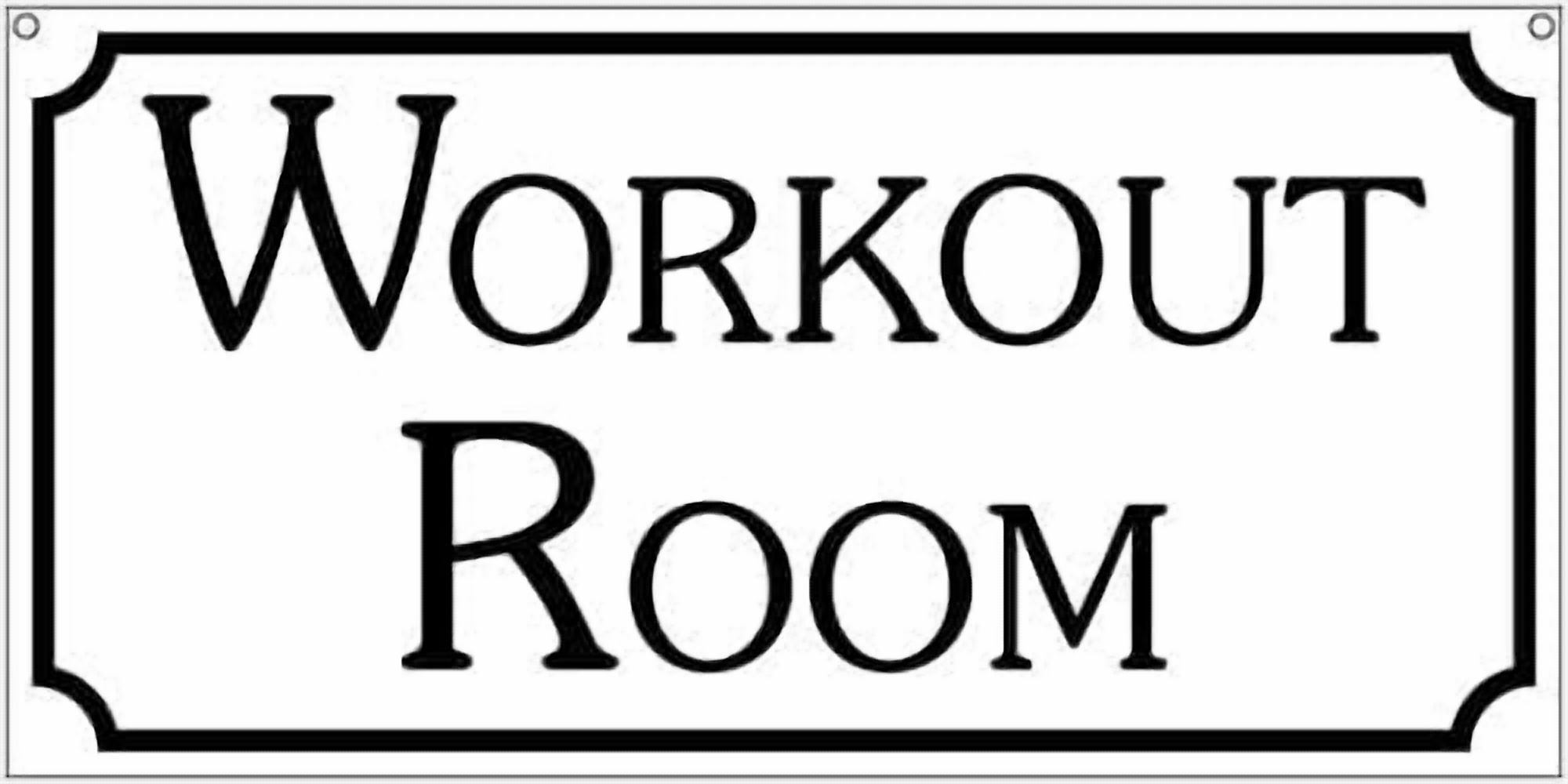 Tin Sign Metal Workout Room Retro Hotel Motel Home School Gym Sign ...