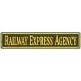 thumbnail image 1 of Tin Sign Railway Express Agency Vintage Chic Art Decoration Poster for Store Bar Home Cafe Farm Garage Cabin or Club 16" X 4", 1 of 4