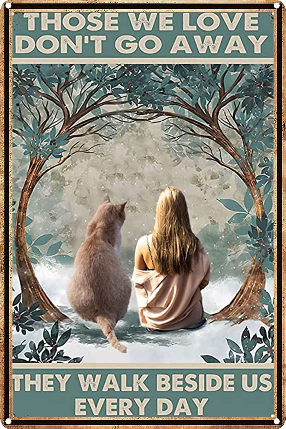 FJQWKLF Targa in metallo Le hanno sussurrato Non puoi resistere alla tempesta I Am She Back Farfalla Retro in metallo per casa Bar Negozio Decorazioni Caffè Vintage 12X16 pollici-Tin (Tin-1