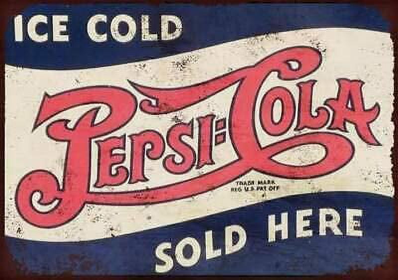 Tin Sign Vintage Chic Art Decoration Poster Ice Cold Pepsi