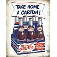 thumbnail image 1 of Tin Sign Vintage Chic Art Decoration Poster Pepsi Cola for Store Bar Home Cafe Farm Garage or Club 12" X 8", 1 of 5