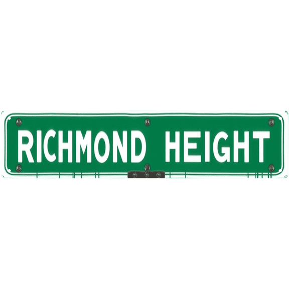 Tin Sign for Wall Decor | 16*4 Inches | RICHMOND HEIGHT Street Marker | Perfect for Bedroom, Patio, Kitchen | Vintage Decor, Outdoor Patio Signs, Kitchen Signs