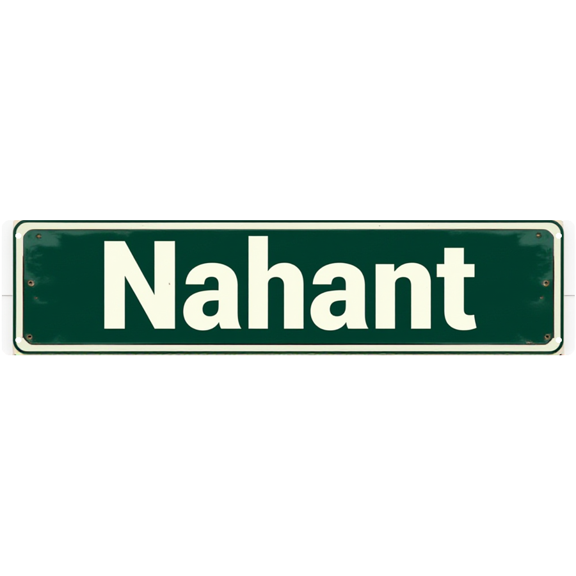 Tin Signs - 16x4 Inches Nahant Vintage Street Sign - Great for Island Decor, Bedroom, Dock - Island Decor, Dock Signs, Beachy Wall Decor