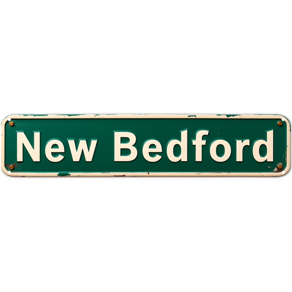 Tin Signs - 16x4 Inches New Bedford Vintage Street Sign - Ideal for Maritime Decor, Bedroom, Dock - Maritime Decor, Dock Signs, Vintage Decor for Home