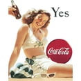 thumbnail image 1 of Tin Signs Coke Yes Tin Sign TSN, 1 of 1
