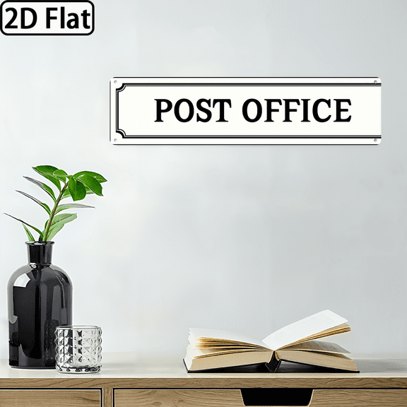 Tin Signs Post Office Tin Sign Wall Plaque Room Door Decor Club Bar Garage Tin Plates Indoor Outdoor Wall Decor 16X4 Inch