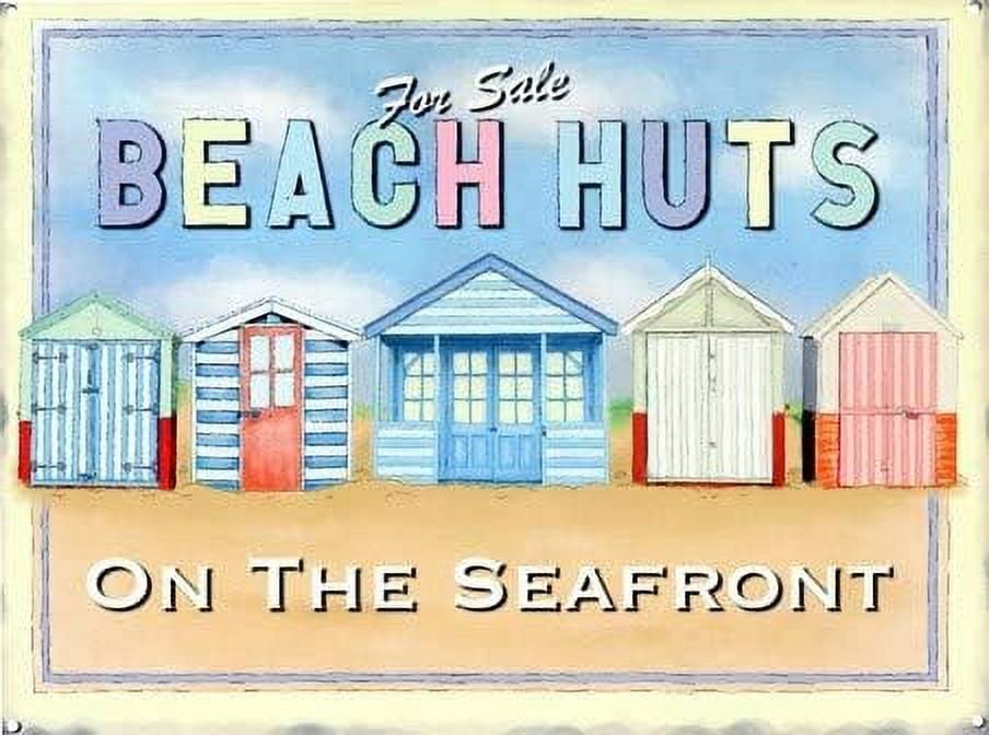 Tin Signs Vintage Seafront Tin Sign Coffee Bar Decor, Kitchen Bar Sign ...