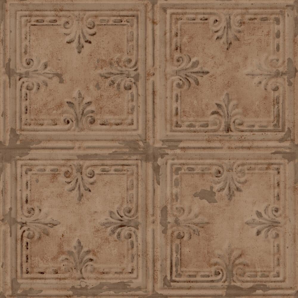 Tin Tile Peel and Stick Wallpaper