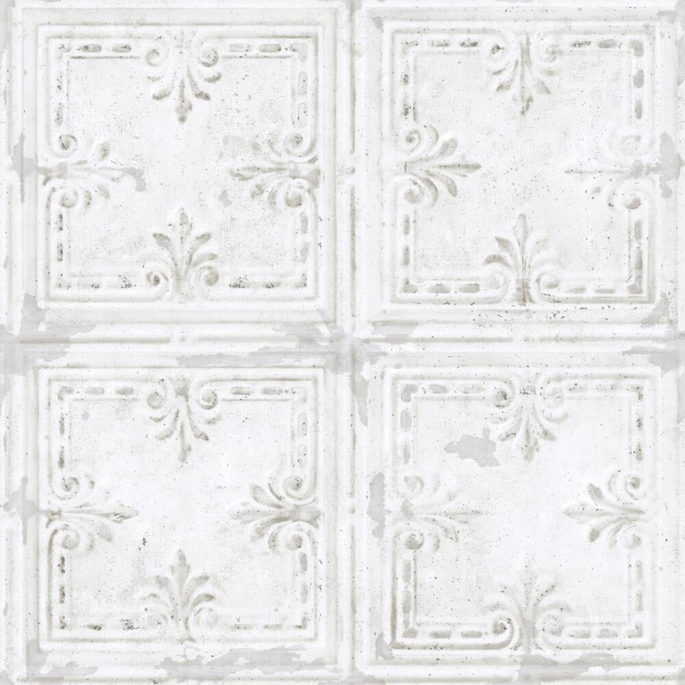 Tin Tile Peel and Stick Wallpaper