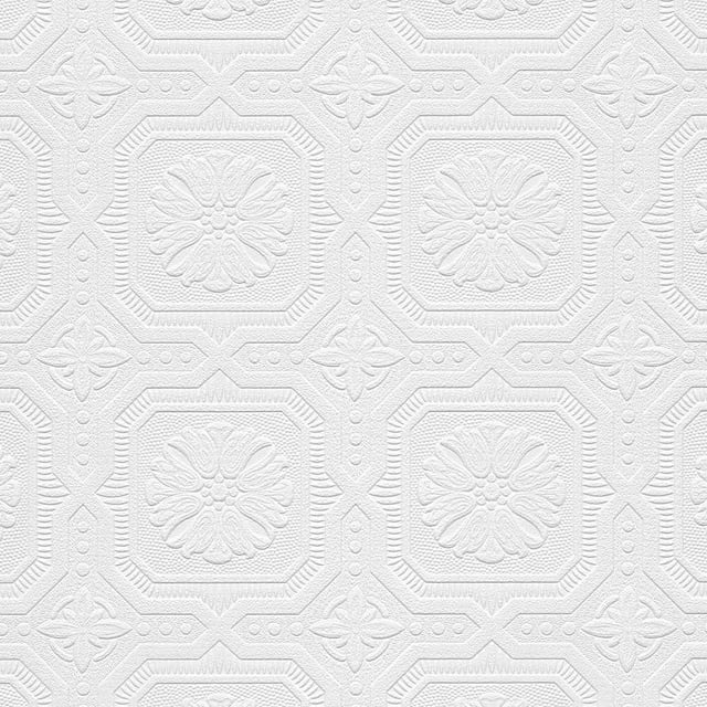 Tin Tiles Paintable Wallpaper