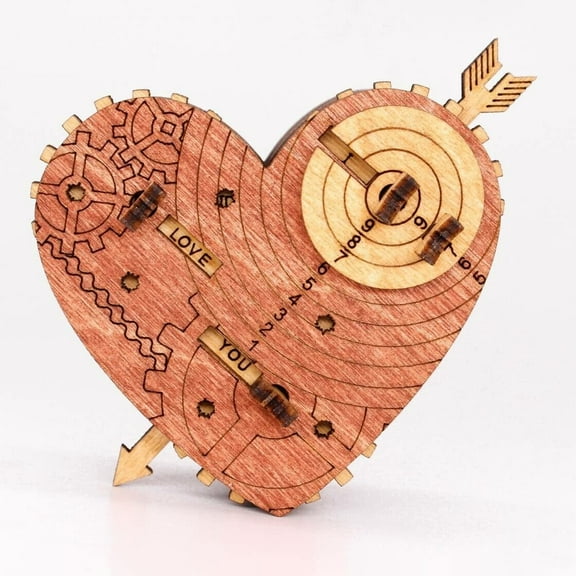 Tin Woodman's Heart. A Mechanical Treasure Chest Puzzle Box With lock Code