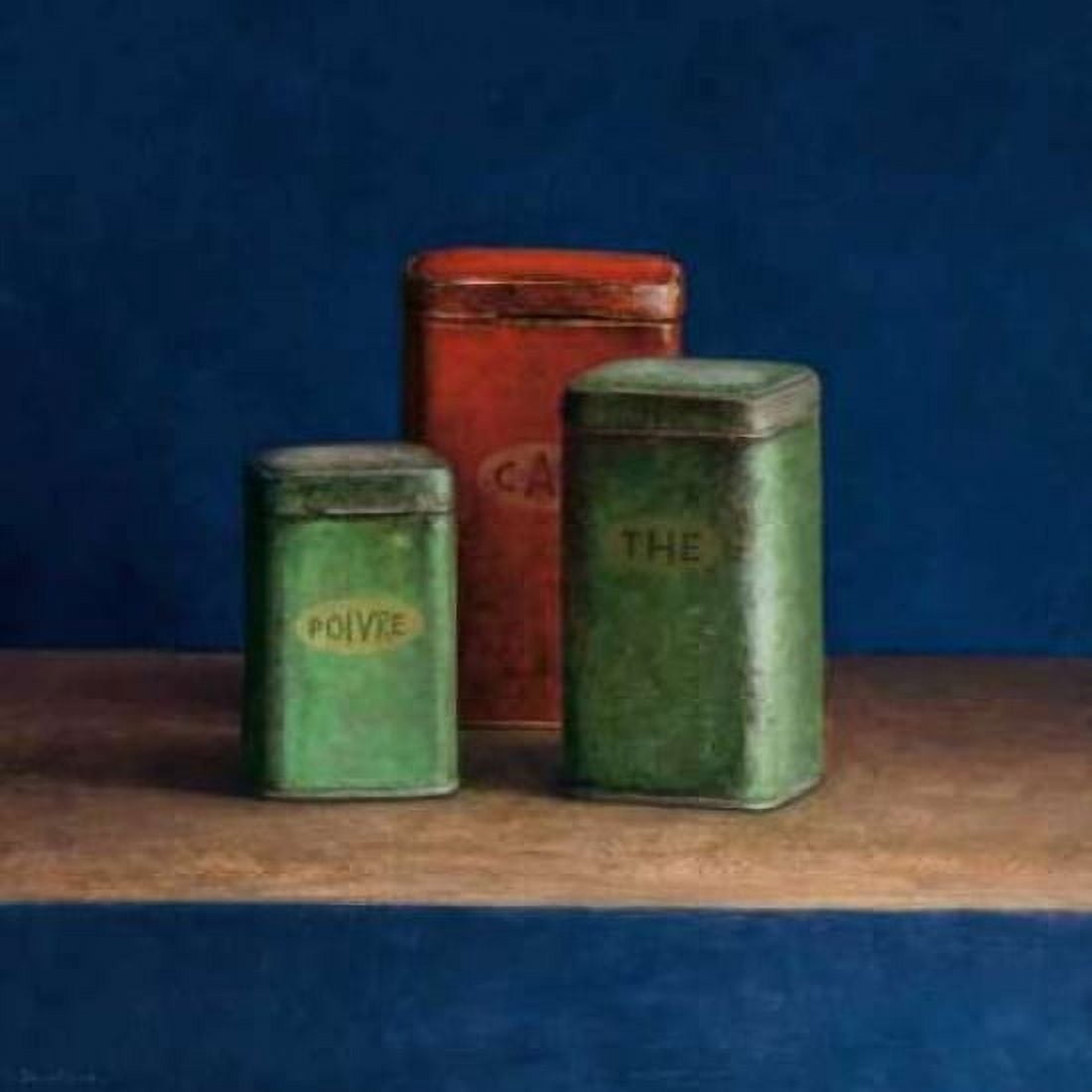 Tin boxes I Canvas Art - Jos van Riswick (24 x 24)