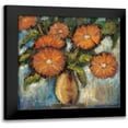 thumbnail image 1 of Tina 15x15 Black Modern Framed Museum Art Print Titled - Orange Poppies I, 1 of 5