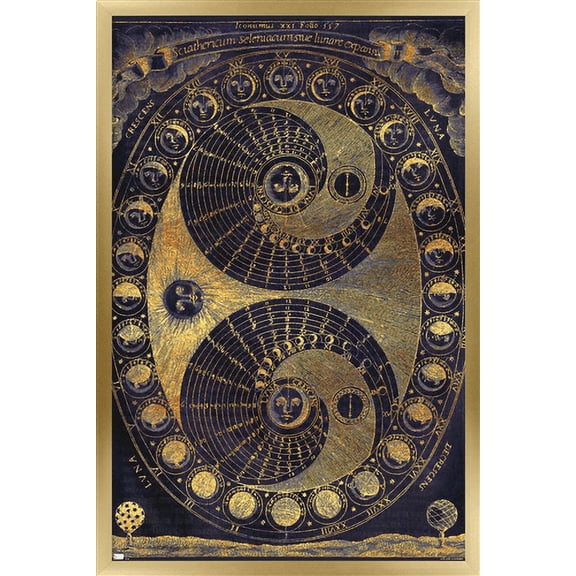 Tina Lavoie - Golden Elements Of The Moon Astronomy Chart