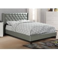 thumbnail image 1 of Tina Tufted Bed Frame Queen Size - Silver, 1 of 9