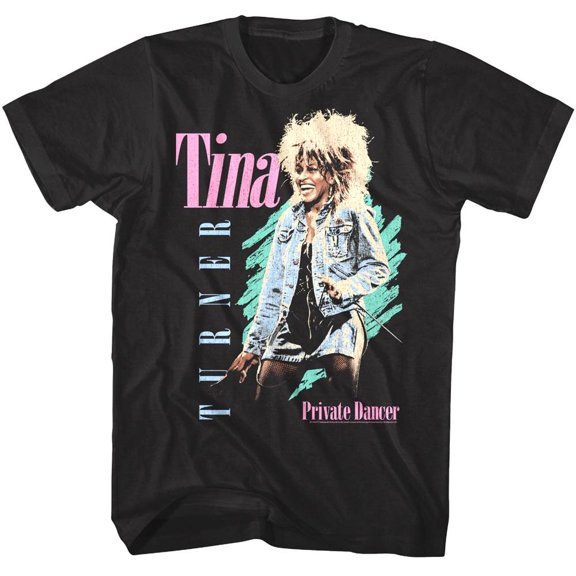 Tina Turner Private Dancer Men's T Shirt (Black, Big&TallXLT)