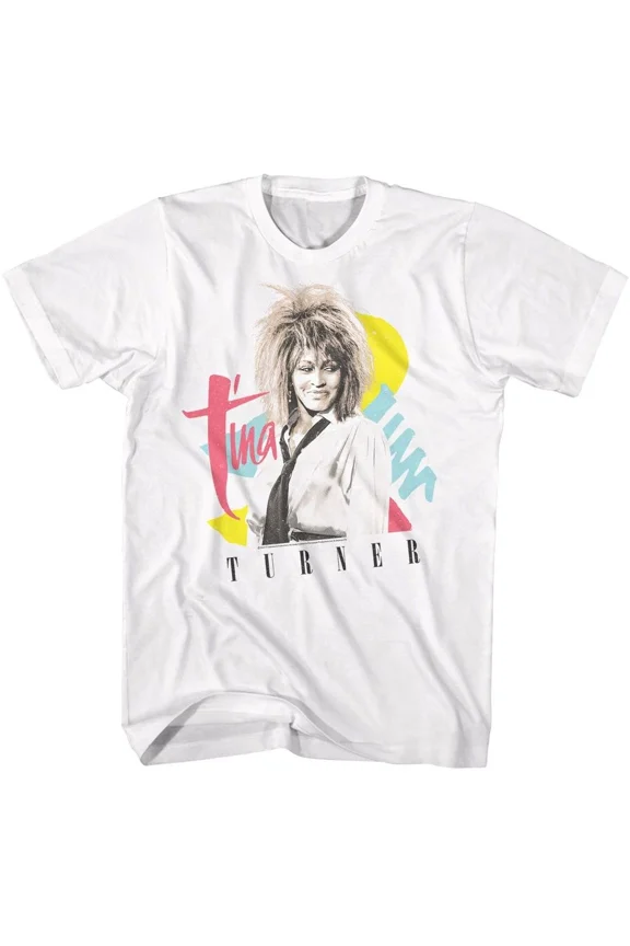 Tina Turner Shapes White Music Shirt