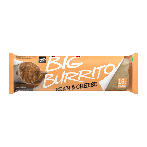 Tina's Big Burrito Bean & Cheese, Packaged Burrito, 9 oz, 1 Count