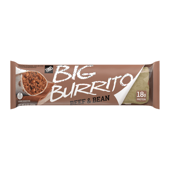 Tina's Big Burrito Beef & Bean, Packaged Burrito, 9 oz, 1 Count