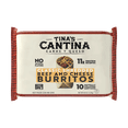 thumbnail image 1 of Tina's Cantina Carne de Queso Burritos, 40 oz, Frozen Value Pack, Individually Wrapped, 10 Count, High Protein, 1 of 5