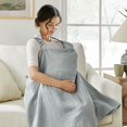 thumbnail image 1 of Tina's Home Baby Nursing Cover for Breastfeeding and Car Seat, 100% Cotton, Light gray, 1 of 11