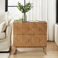 thumbnail image 1 of Tina's Home Modern 2-Drawer Solid Wood End Table with Built-in USB & Power Outlet, Small Space Storage Cabinet for Living Room, Office (Seadrift), 1 of 8