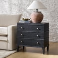 thumbnail image 1 of Tina's Home Traditional Solid Wood End Table with Charging Station & Spacious Storage Black, 1 of 7