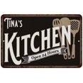 thumbnail image 1 of Tina's Kitchen Sign Metal Wall Decor Dift 8x12 208120019095, 1 of 1