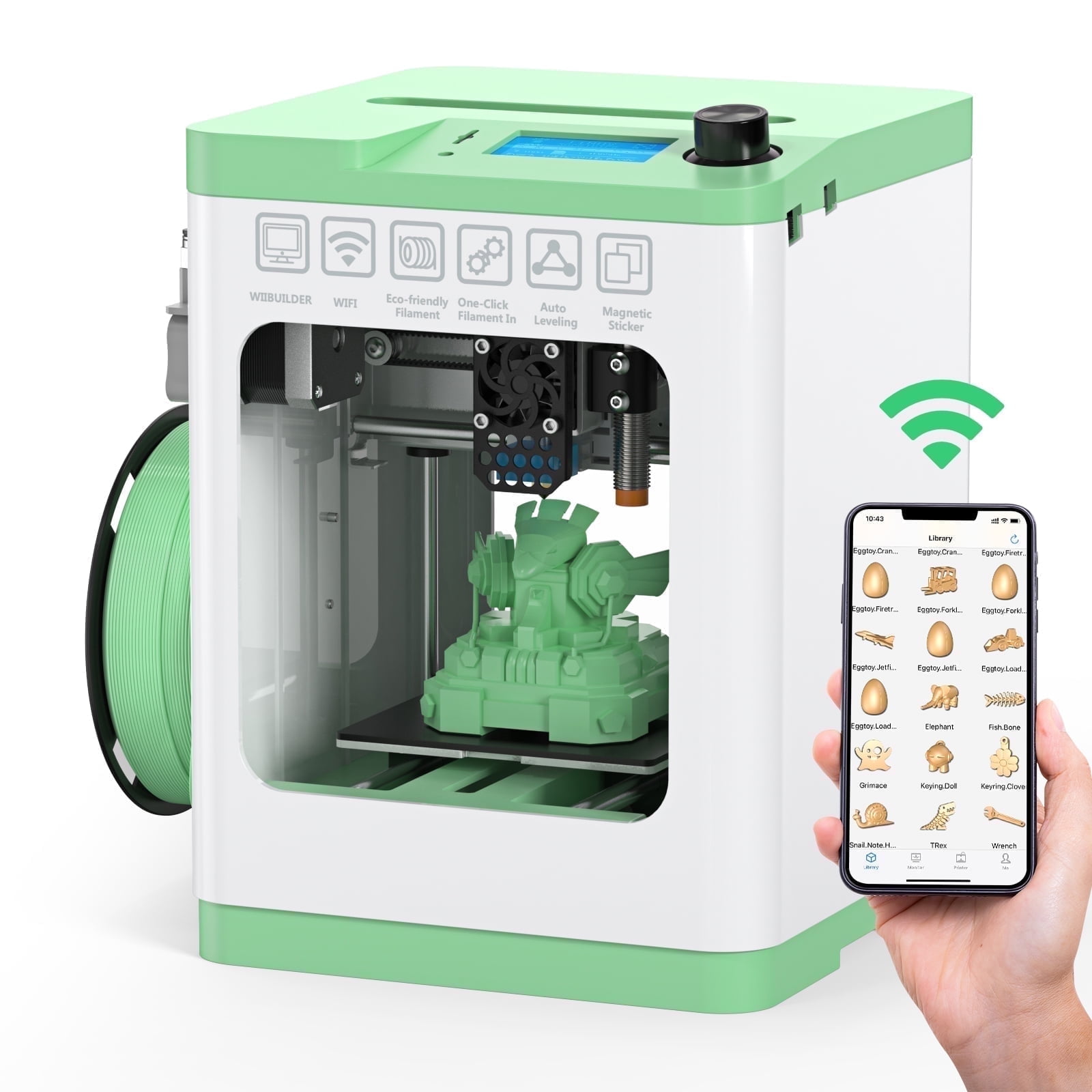 ENTINA TINA2S 3Dプリンター Wi-Fi対応 Entina TINA2S 3D Printer, Wifi Control, Auto Leveling, Heated