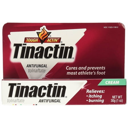 Tinactin Antifungal Tough Actin Most Athlete's Foot Cream, 1 oz, 2 Pack