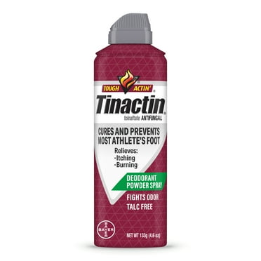 Tinactin Athlete's Foot Spray Antifungal Deodorant Powder Spray, 4.6oz