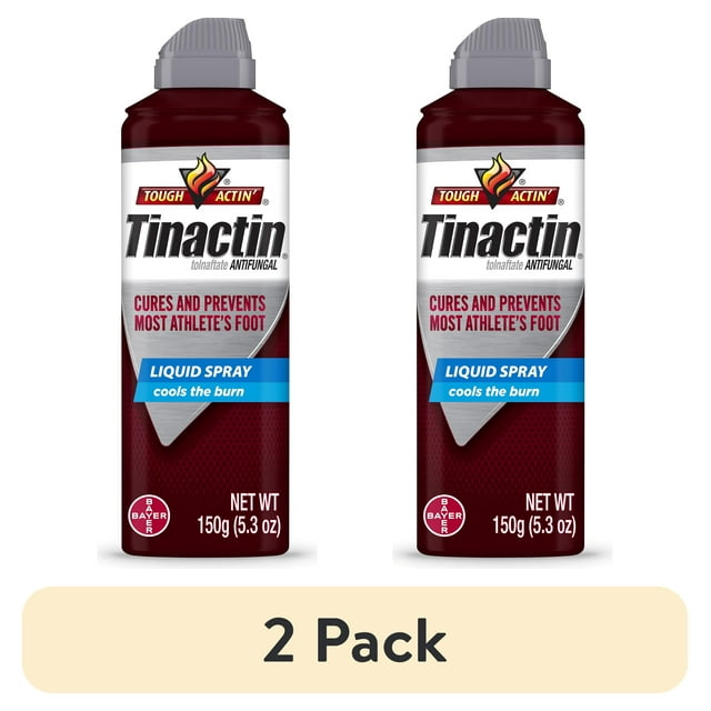 (2 pack) Tinactin Athlete's Foot Spray Antifungal Liquid Spray, 5.3 oz