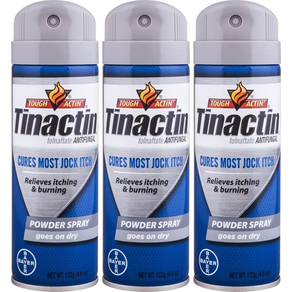 Tinactin Jock Itch Spray Powder,4.6 oz. Pack of 3