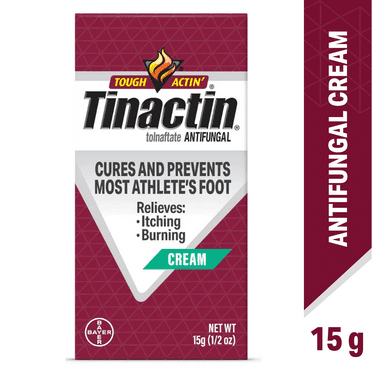 Tinactin Tolnaftate Athlete's Foot Treatment Antifungal Cream, 15G Tube