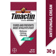 Tinactin Tolnaftate Athlete's Foot Treatment Antifungal Cream, 30G Tube