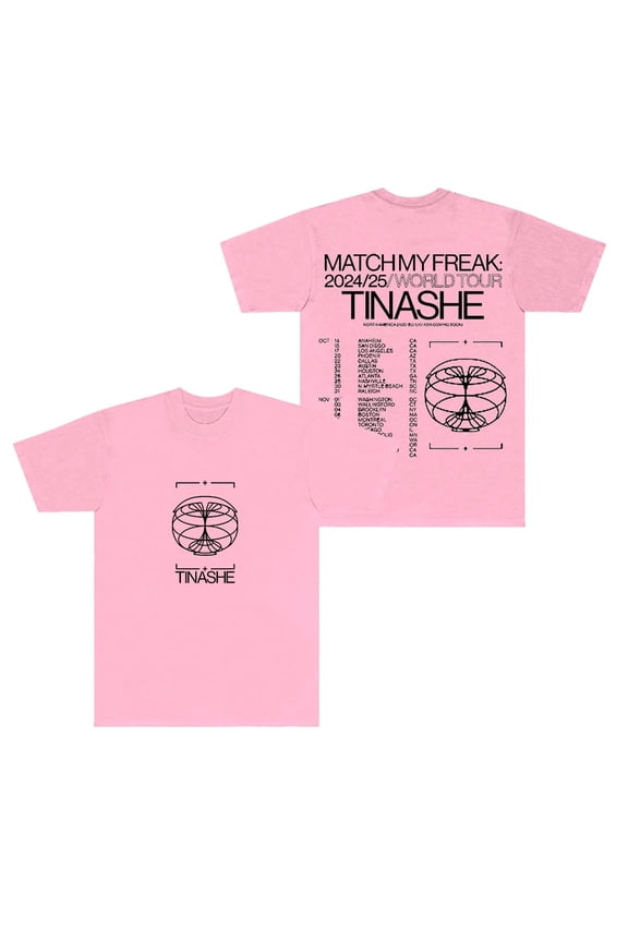 Tinashe Match My Freak World Tour Merch New T-shirt Logo Summer Neutral Fashion Short Sleeve T-shirt Top